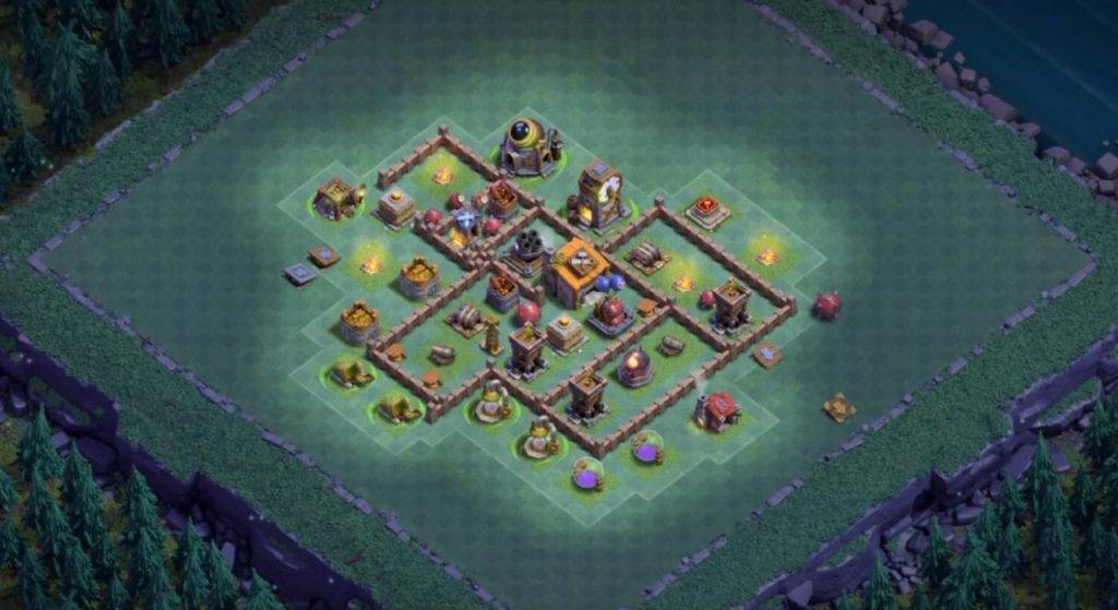 Builder Hall 6 Base with Link for COC - BH6 Layout Clash of Clans - #20