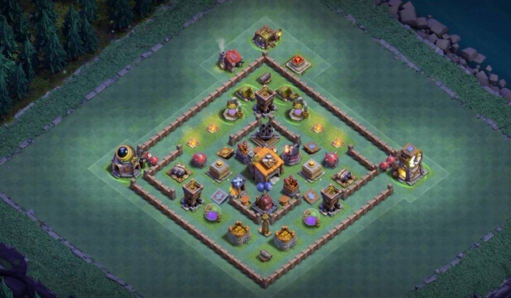 Builder Hall 6 Base with Link for COC - BH6 Layout Clash of Clans - #4