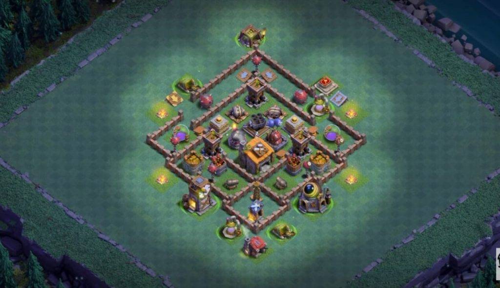 Builder Hall 6 Base with Link for COC - BH6 Layout Clash of Clans - #6