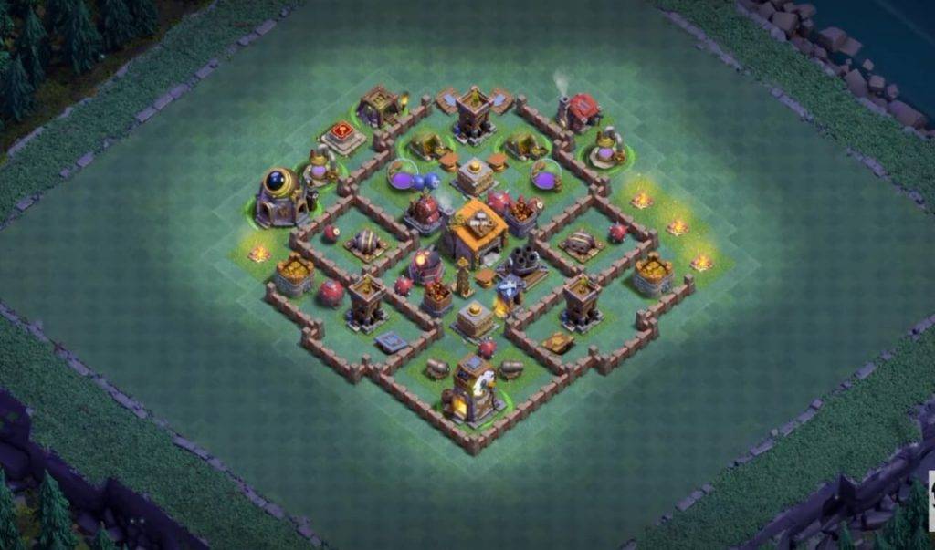 Builder Hall 6 Base with Link for COC - BH6 Layout Clash of Clans - #8