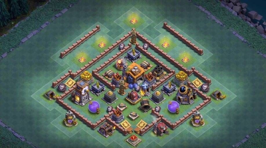 Builder Hall 7  Base with Link for COC - BH7 Layout Clash of Clans - #12