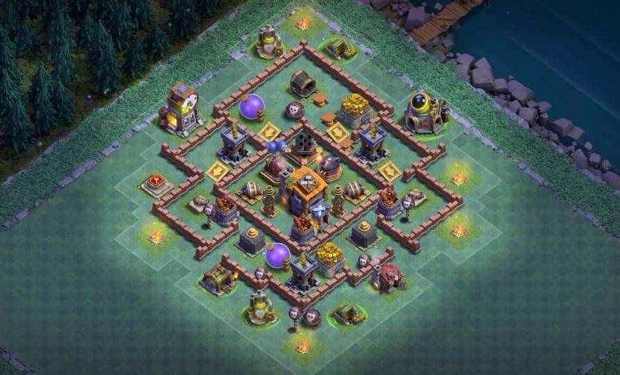 Builder Hall 7  Base with Link for COC - BH7 Layout Clash of Clans - #14