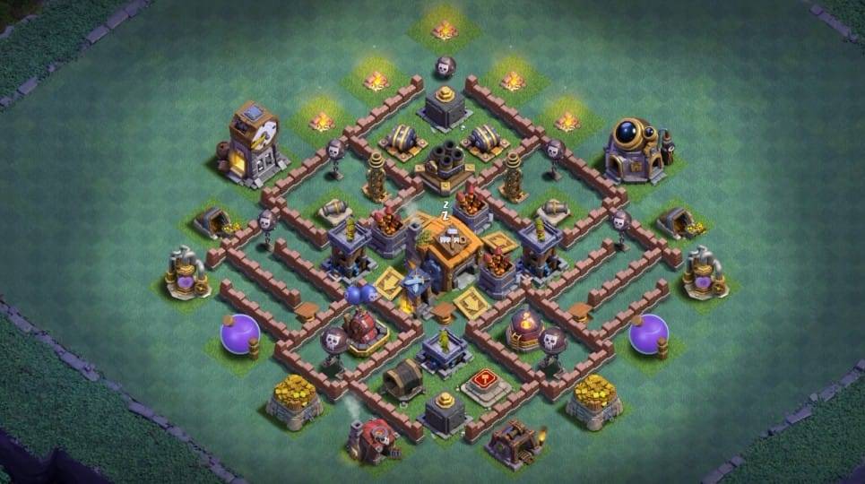 Builder Hall 7  Base with Link for COC - BH7 Layout Clash of Clans - #16