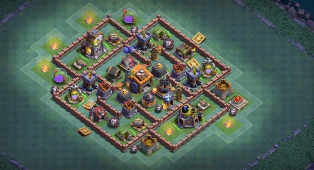 Builder Hall 7 Base with Link for COC - BH7 Layout Clash of Clans - #7