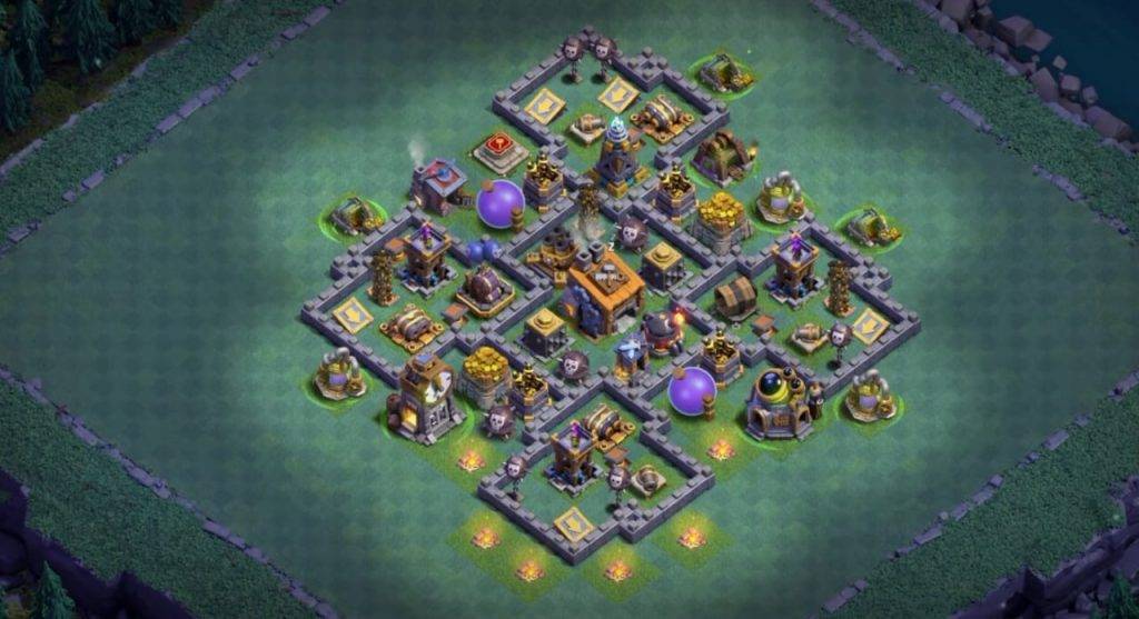 Builder Hall 8 Base with Link for COC - BH8 Layout Clash of Clans - #1