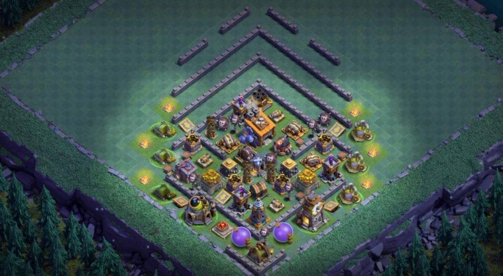 Builder Hall 8 Base with Link for COC - BH8 Layout Clash of Clans - #12