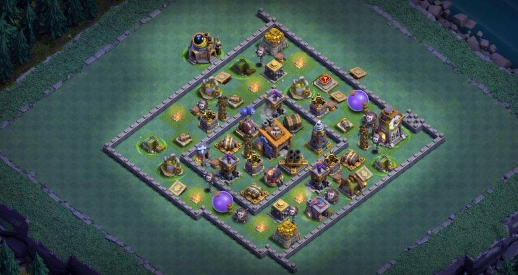 Builder Hall 8 Base with Link for COC - BH8 Layout Clash of Clans - #15