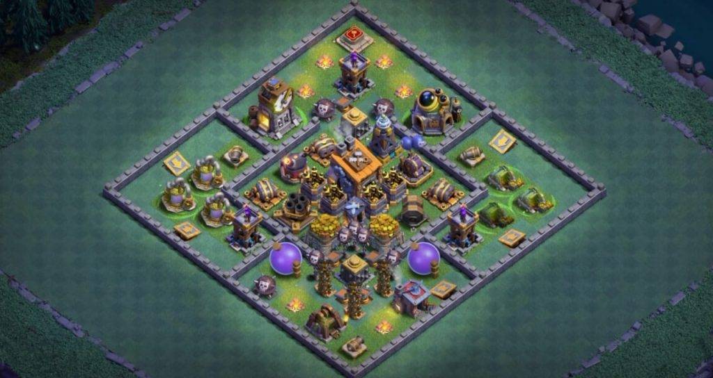 Builder Hall 8 Base with Link for COC - BH8 Layout Clash of Clans - #19