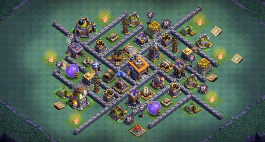 Builder Hall 8 Base with Link for COC - BH8 Layout Clash of Clans - #8