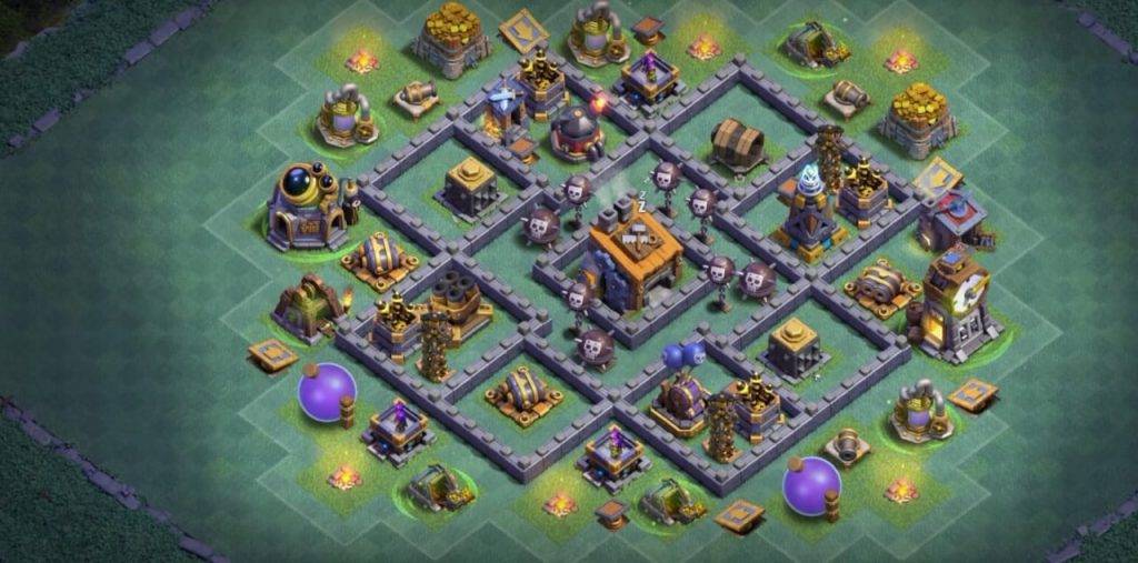 Builder Hall 8 Base with Link for COC - BH8 Layout Clash of Clans - #9
