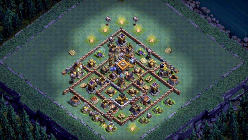 Builder Hall 9 Base with Link for COC - BH9 Layout Clash of Clans - #11