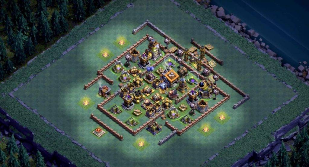 Builder Hall 9 Base with Link for COC - BH9 Layout Clash of Clans - #13