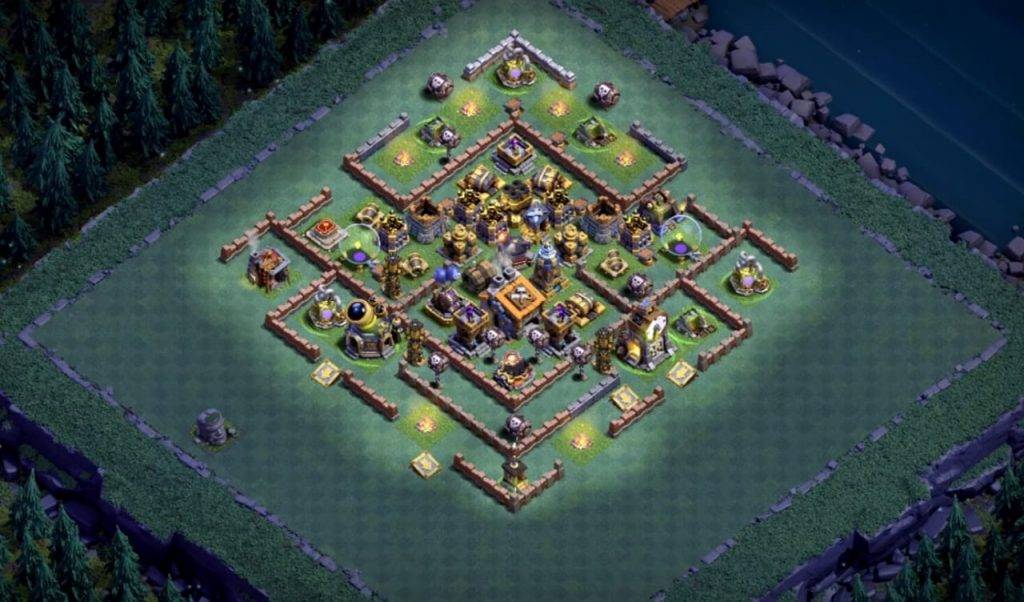 Builder Hall 9 Base with Link for COC - BH9 Layout Clash of Clans - #17