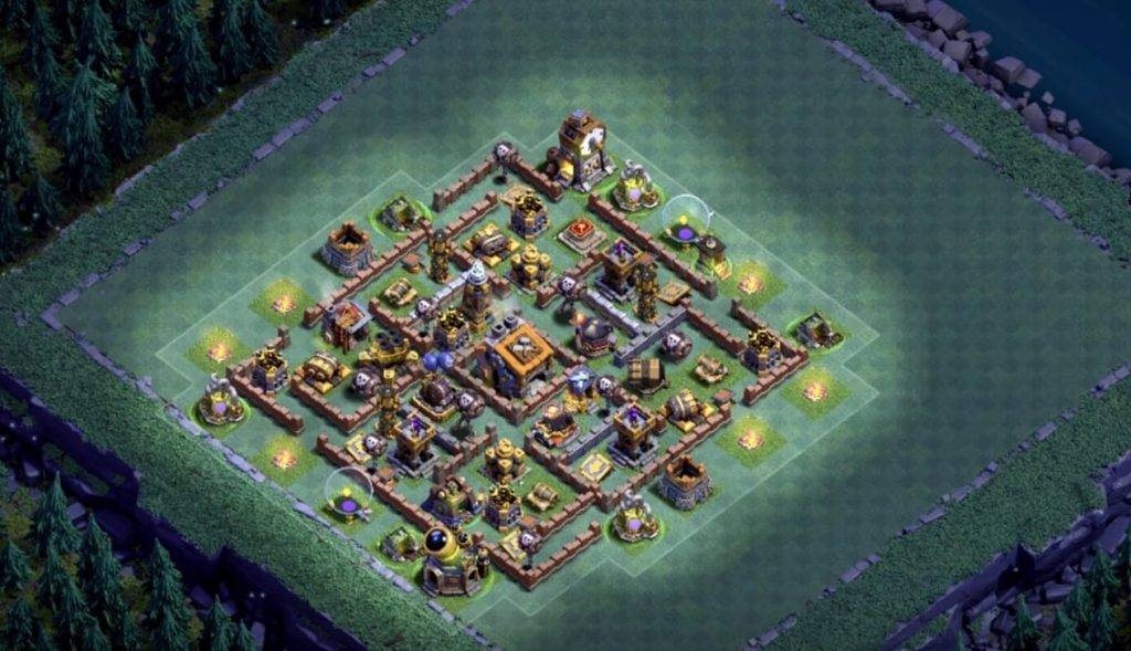 Builder Hall 9 Base with Link for COC - BH9 Layout Clash of Clans - #20