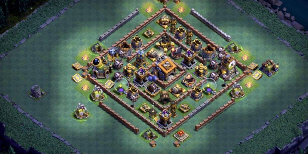Builder Hall 9 Base with Link for COC - BH9 Layout Clash of Clans - #4