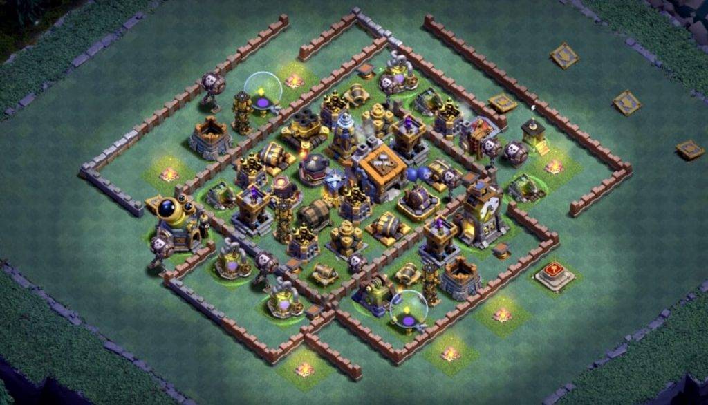 Builder Hall 9 Base with Link for COC - BH9 Layout Clash of Clans - #9