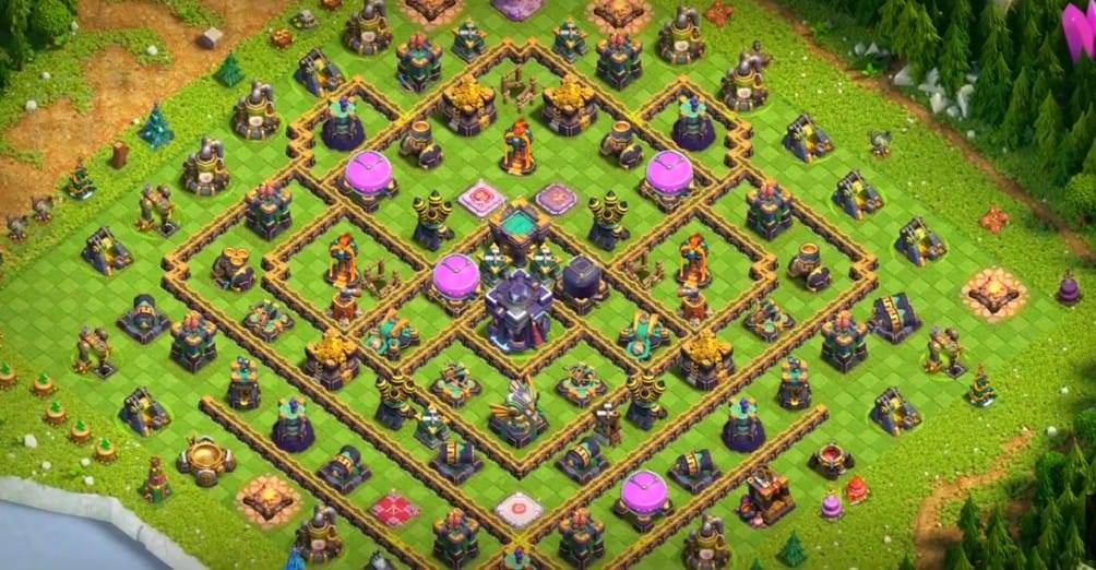 Farming Base TH15 With Link Max, Hybrid - Layout  Plan  Design - Clash of Clans - #25