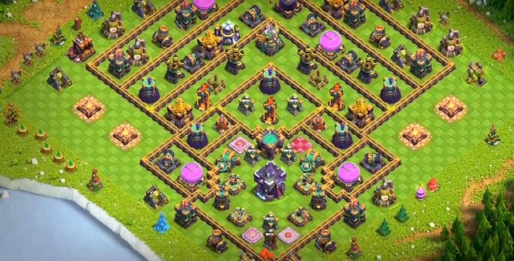 Farming Base TH15 With Link Max, Hybrid - Layout  Plan  Design - Clash of Clans - #23
