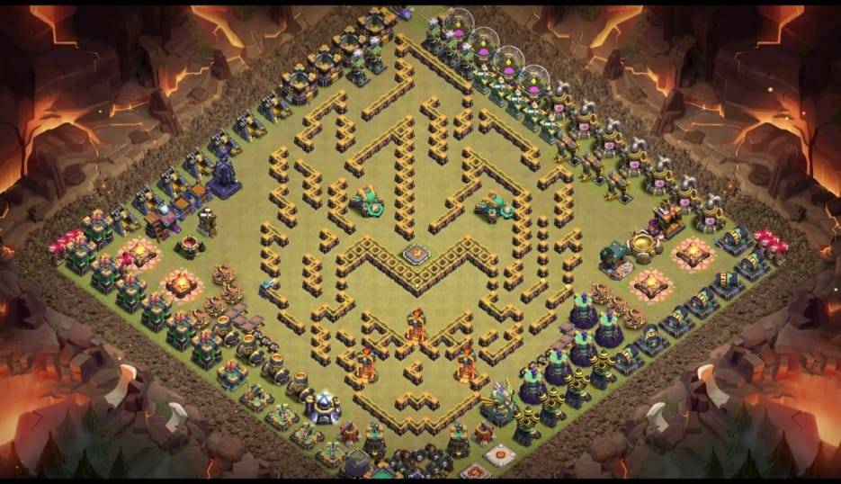 Troll Base TH15 with Link - Funny, Troll & Art Base Layout - Clash of Clans #12