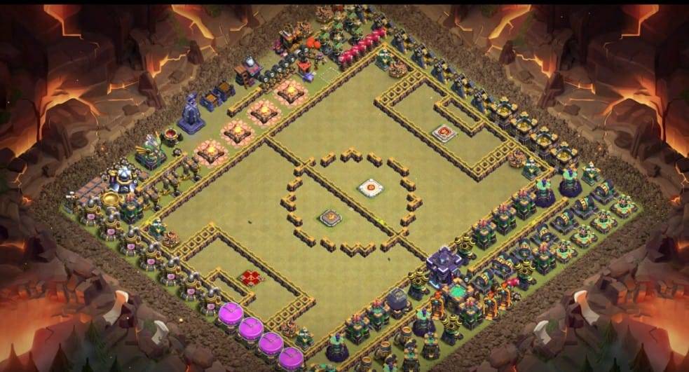 Troll Base TH15 with Link - Funny, Troll & Art Base Layout - Clash of Clans #16