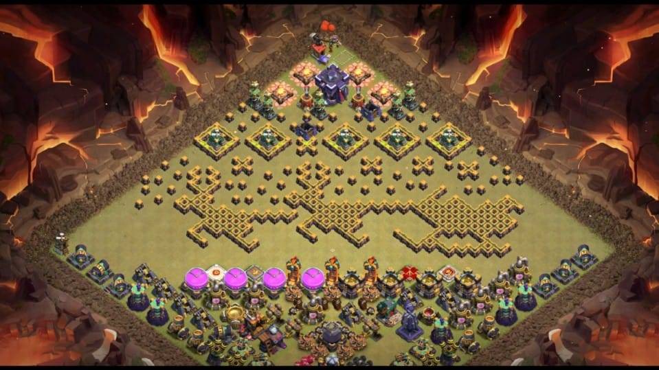 Troll Base TH15 with Link - Funny, Troll & Art Base Layout - Clash of Clans #18
