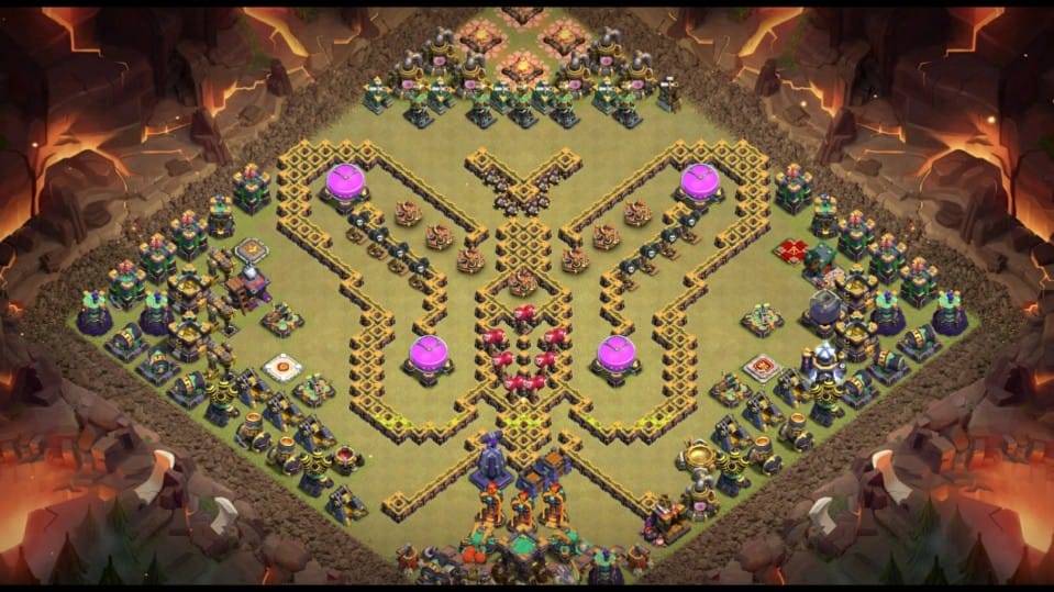 Troll Base TH15 with Link - Funny, Troll & Art Base Layout - Clash of Clans #19