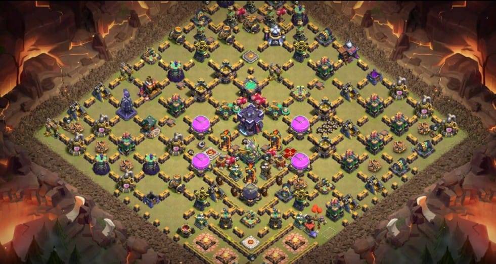 Troll Base TH15 with Link - Funny, Troll & Art Base Layout - Clash of Clans #20
