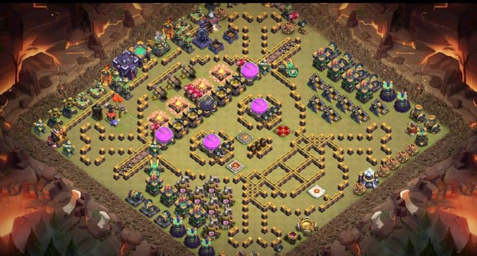 Troll Base TH15 with Link - Funny, Troll & Art Base Layout - Clash of Clans #25