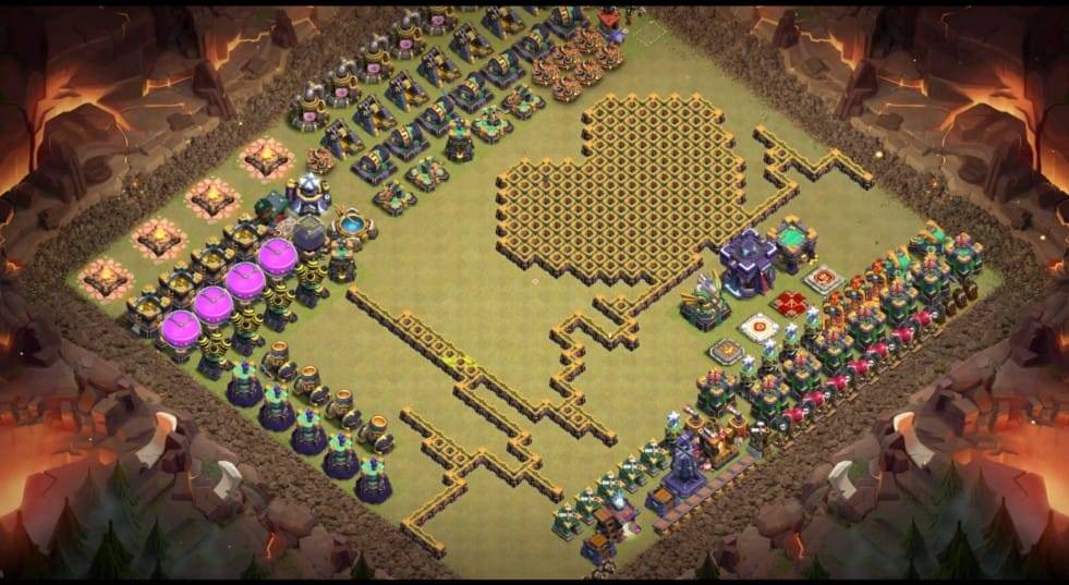 Troll Base TH15 with Link - Funny, Troll & Art Base Layout - Clash of Clans #28