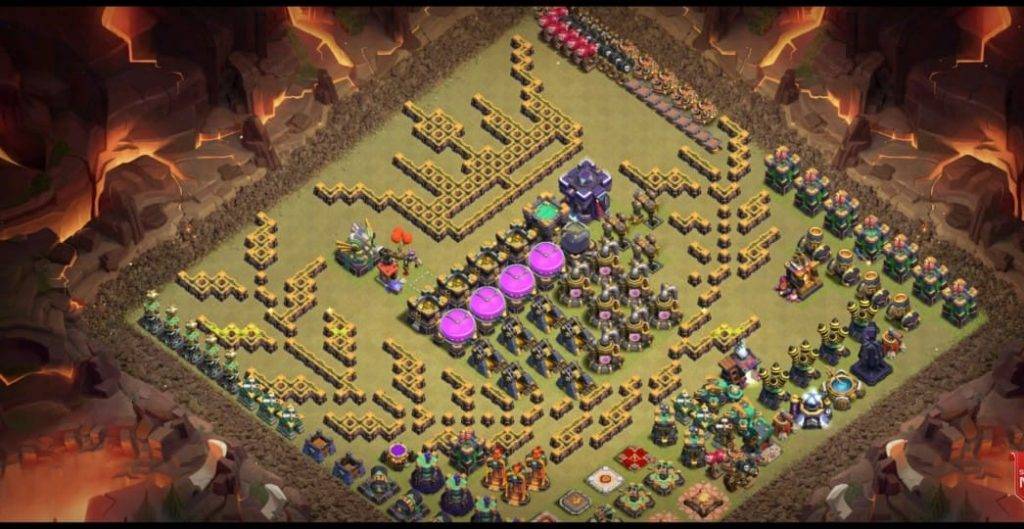Troll Base TH15 with Link - Funny, Troll & Art Base Layout - Clash of Clans #34