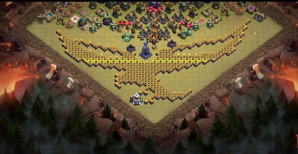 Troll Base TH15 with Link - Funny, Troll & Art Base Layout - Clash of Clans #35