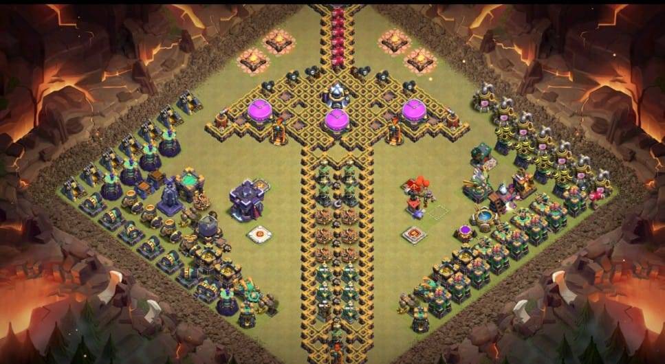 Troll Base TH15 with Link - Funny, Troll & Art Base Layout - Clash of Clans #37