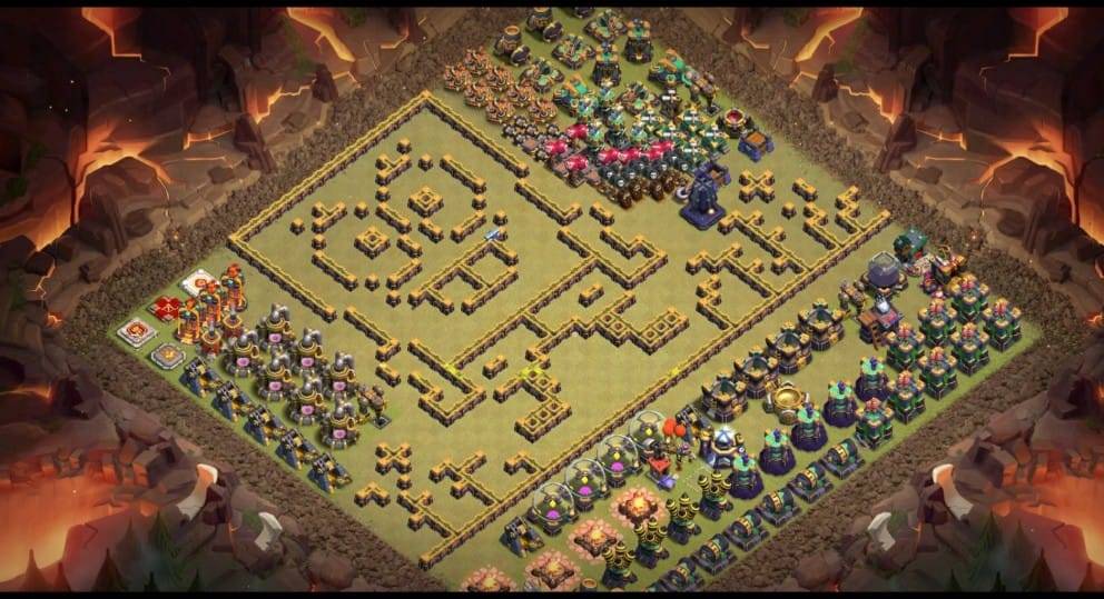 Troll Base TH15 with Link - Funny, Troll & Art Base Layout - Clash of Clans #4