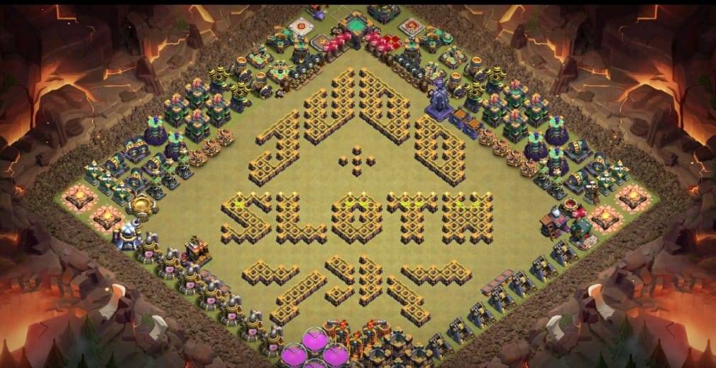 Troll Base TH15 with Link - Funny, Troll & Art Base Layout - Clash of Clans #41