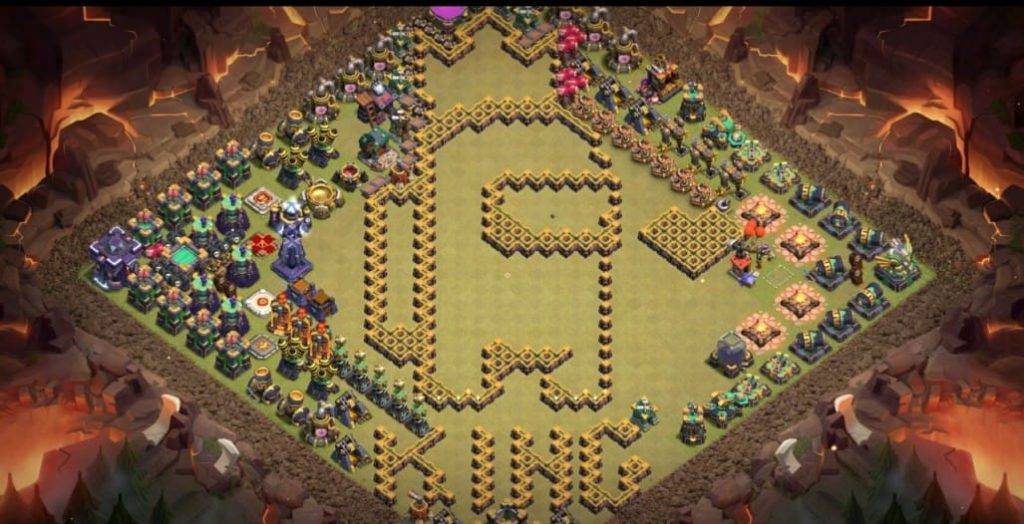 Troll Base TH15 with Link - Funny, Troll & Art Base Layout - Clash of Clans #47