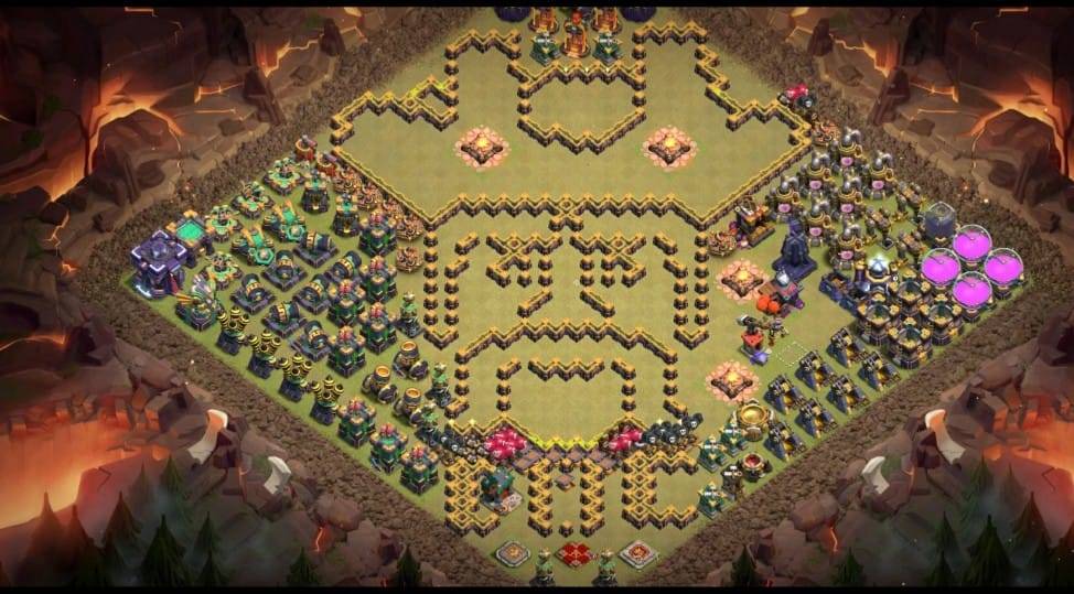 Troll Base TH15 with Link - Funny, Troll & Art Base Layout - Clash of Clans #60