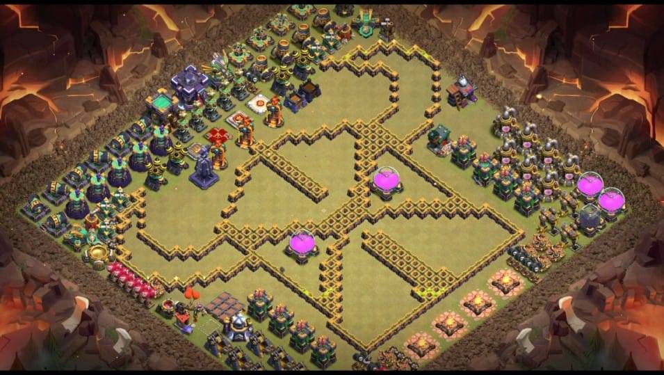 Troll Base TH15 with Link - Funny, Troll & Art Base Layout - Clash of Clans #61