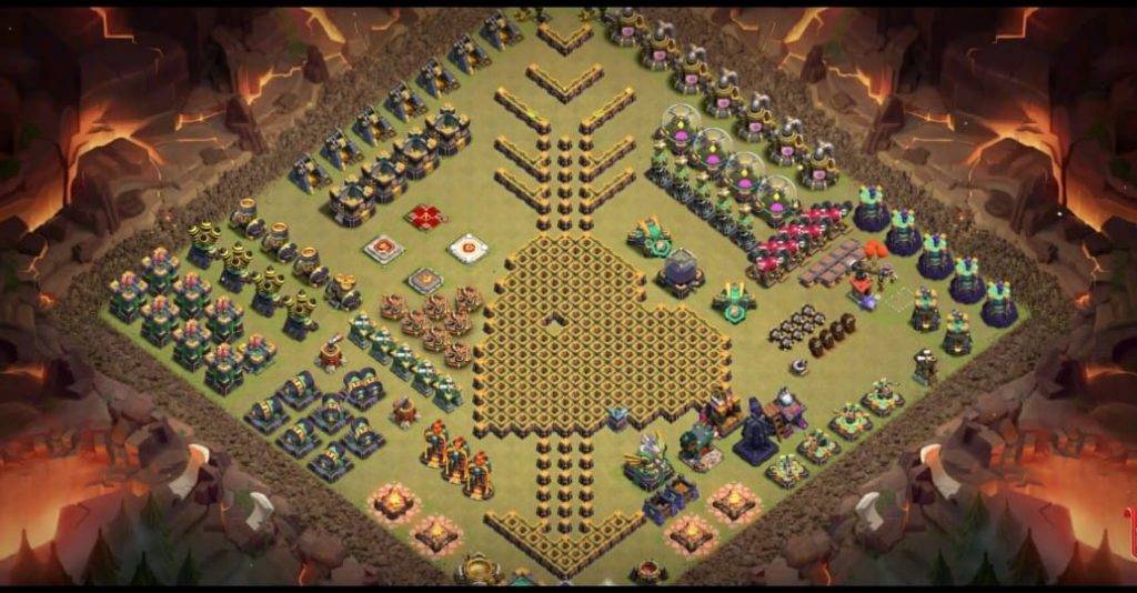 Troll Base TH15 with Link - Funny, Troll & Art Base Layout - Clash of Clans #7