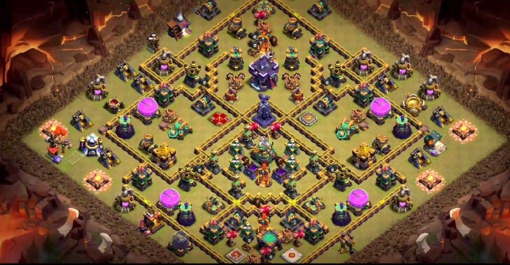 Troll Base TH15 with Link - Funny, Troll & Art Base Layout - Clash of Clans #10