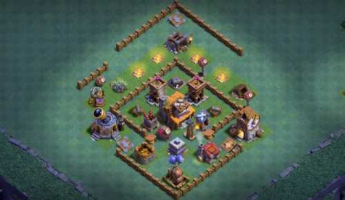 Builder Hall 4 Base with Link for COC - BH4 Layout Clash of Clans - #10