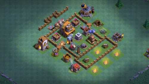 Builder Hall 4 Base with Link for COC - BH4 Layout Clash of Clans - #11
