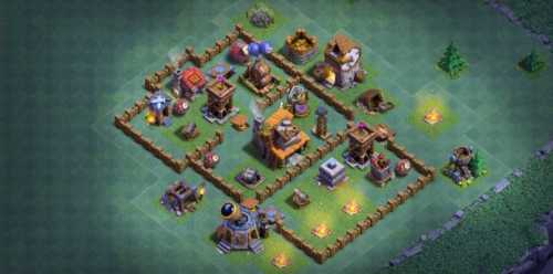Builder Hall 4 Base with Link for COC - BH4 Layout Clash of Clans - #14