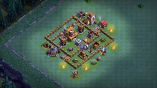 Builder Hall 4 Base with Link for COC - BH4 Layout Clash of Clans - #6