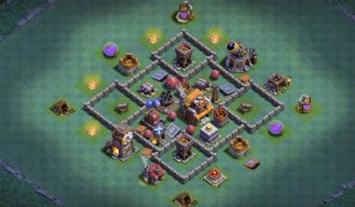 Builder Hall 5 Base with Link for COC - BH5 Layout Clash of Clans - #15