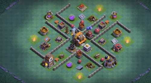 Builder Hall 5 Base with Link for COC - BH5 Layout Clash of Clans - #18