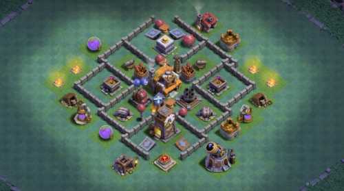 Builder Hall 5 Base with Link for COC - BH5 Layout Clash of Clans - #19