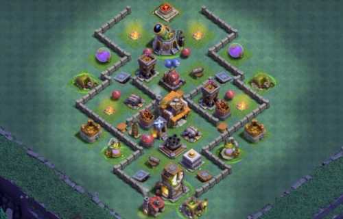 Builder Hall 5 Base with Link for COC - BH5 Layout Clash of Clans - #4