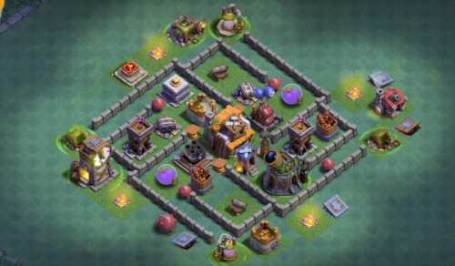 Builder Hall 5 Base with Link for COC - BH5 Layout Clash of Clans - #8