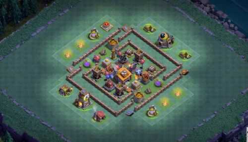 Builder Hall 6 Base with Link for COC - BH6 Layout Clash of Clans - #1