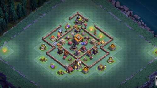 Builder Hall 6 Base with Link for COC - BH6 Layout Clash of Clans - #17